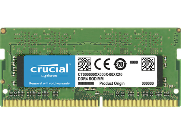 Bild 1 von CRUCIAL DDR4 3200 MT/s SODIMM 260pin CL19 Notebook-Arbeitsspeicher 32 GB
