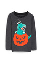 Bild 1 von C&A Dino-Halloween-Langarmshirt-gestreift, Grau, Größe: 110