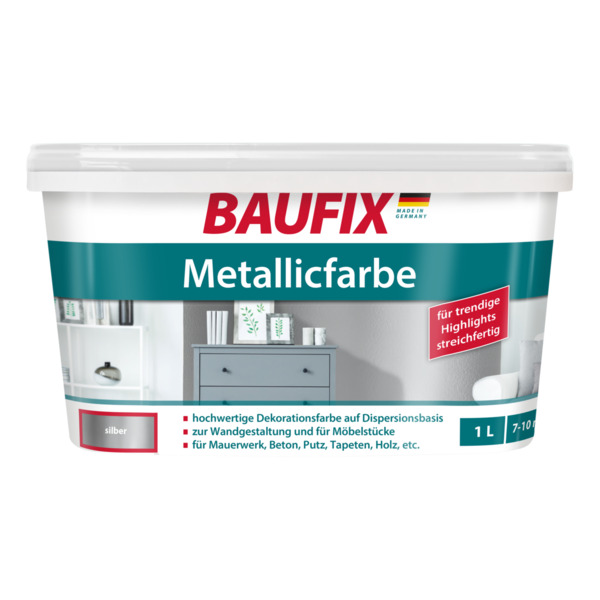 Bild 1 von BAUFIX Metallicfarbe silber