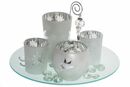 Bild 1 von My Flair Deko-Glas-Set Stern, weiß/silber