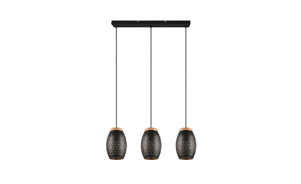 Bild 1 von Trio Pendelleuchte schwarz Maße (cm): B: 71 H: 150 T: 15 Lampen & Leuchten
