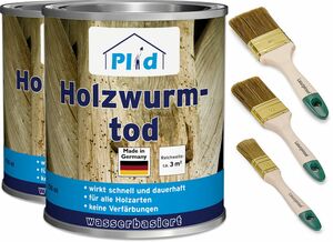 Premium Holzwurmtod Holzwurm-Ex Holzschutz Holzwurm Pinsel Farblos