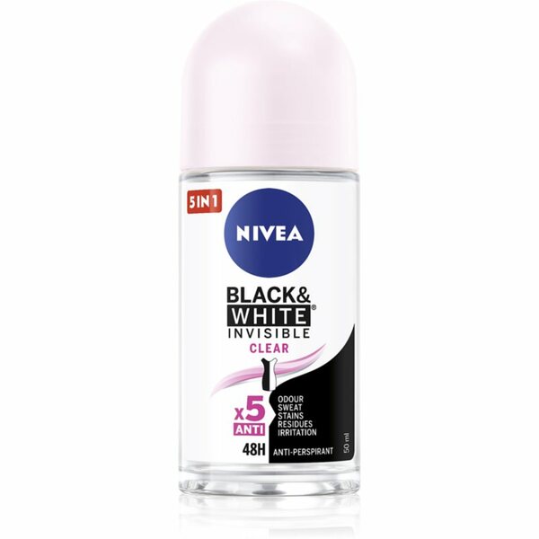 Nivea Invisible Black White Clear Antitranspirant Deoroller F R Damen