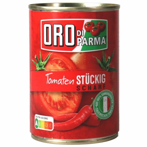 Bild 1 von Oro di Parma Stückige Tomaten, scharf