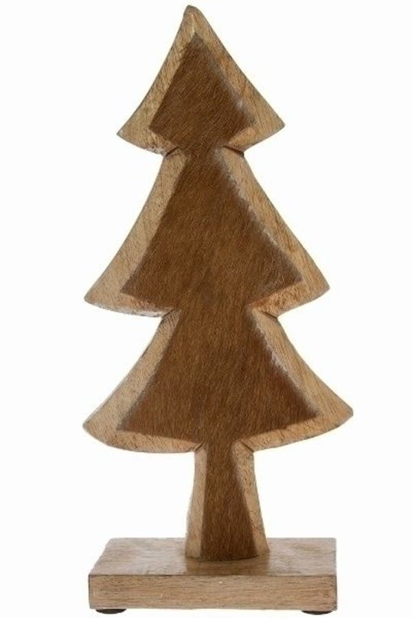 Bild 1 von MyFlair Holztannenbaum m. Fell H 35 cm