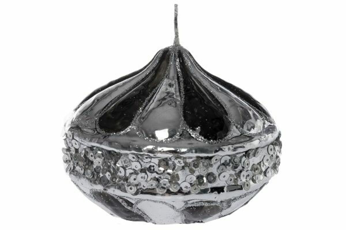 Bild 1 von MyFlair Glanzsilber Kerze - groß