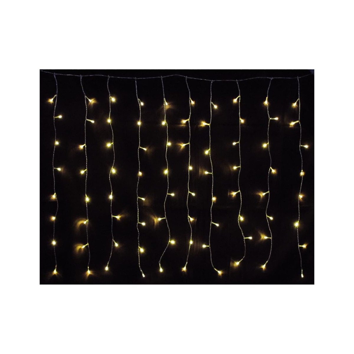 Bild 1 von LEX 160er LED Lichtervorhang für Innen- und Außen, Warmweiß, IP44, 1,9m