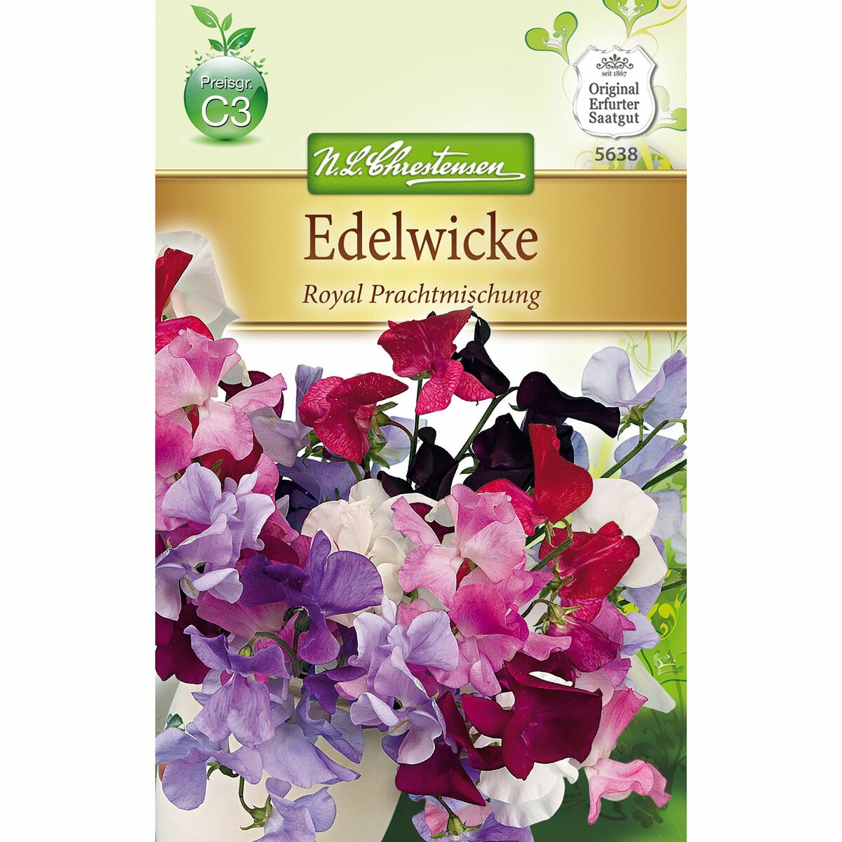 Bild 1 von Lathyrus Edelwicken, Royal Prachtmischung für ca. 40 Pflanzen