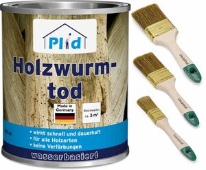 Premium Holzwurmtod Holzwurm-Ex Holzschutz Holzwurm Pinsel Farblos