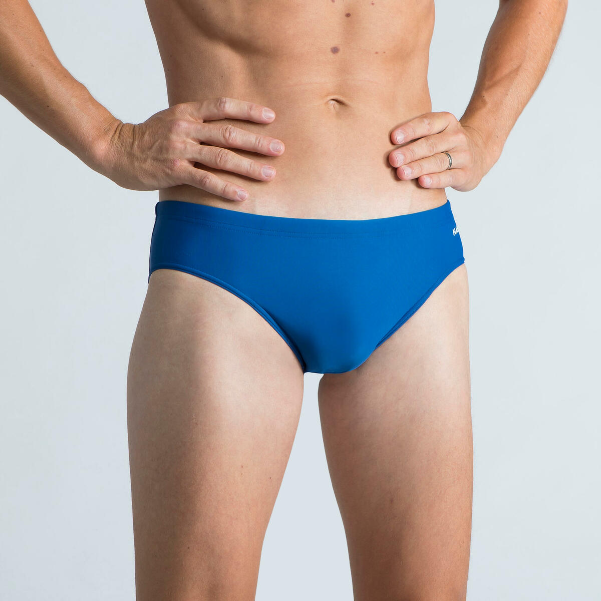 Bild 1 von Badehose Slip Herren - 100 Basic blau