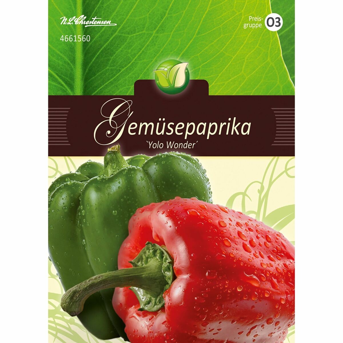 Bild 1 von Gemüsepaprika, Yolo Wonder für ca. 45 Pflanzen