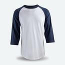 Bild 1 von Baseball-Shirt BA550 Herren weiss/blau