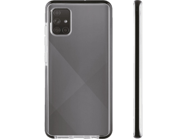 VIVANCO Rock Solid, Backcover, Samsung, Galaxy A71, Transparent/Schwarz ...