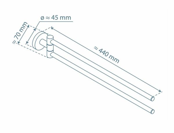 Bild 2 von Handtuchhalter London Chrom