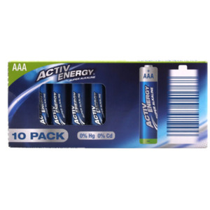 Super Alkaline AAA Micro Batterien, 100er-Pack