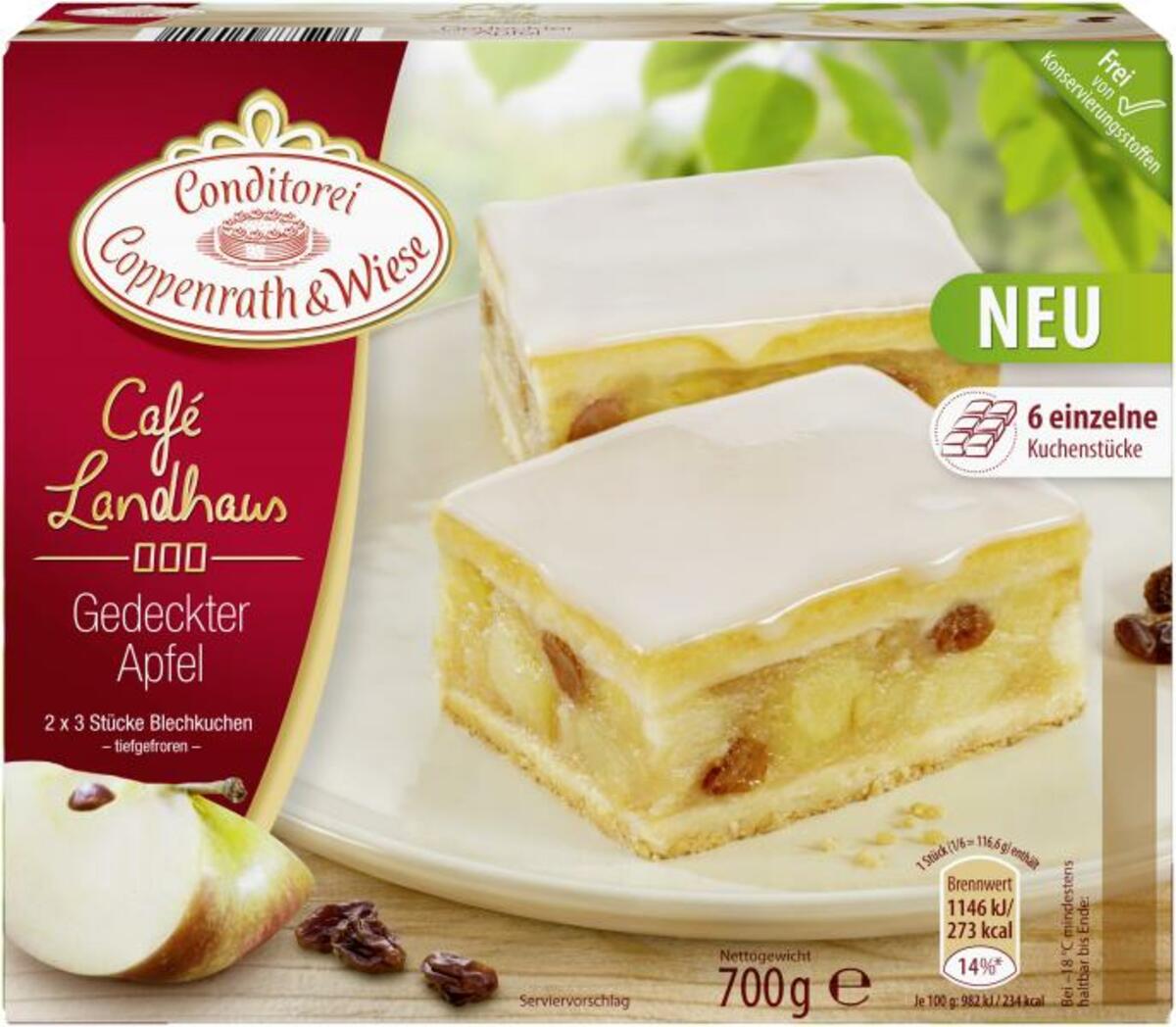 Bild 1 von Coppenrath & Wiese Café Landhaus Gedeckter Apfel-Blechkuchen