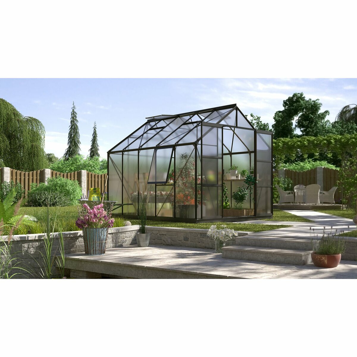 Bild 1 von Vitavia Gewächshaus Jupiter 8300 HKP 4 mm - Schwarz Vorzugsset