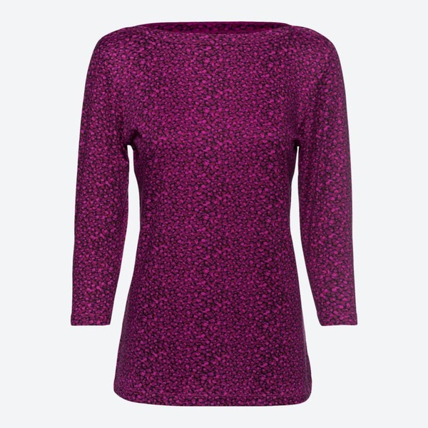 Street One Damen Shirt - U-Boot-Ausschnitt Mit Dropped Shoulders