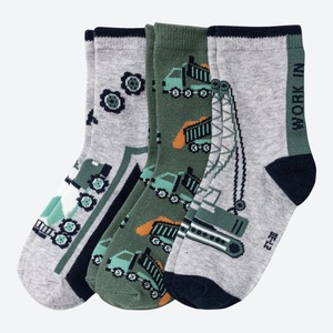 Jungen-Socken in verschiedenen Designs, 3er-Pack