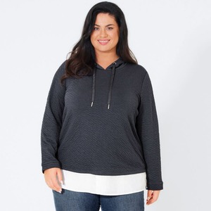 Damen-Sweatshirt mit Kapuze, große Größen