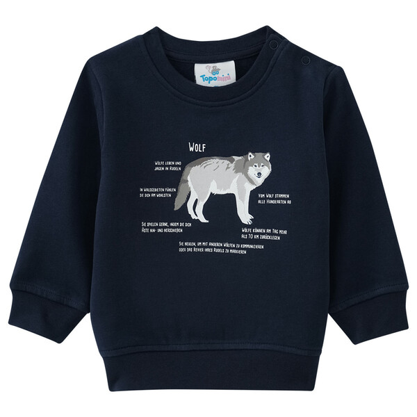 Bild 1 von Baby Sweatshirt mit Wolf-Motiv