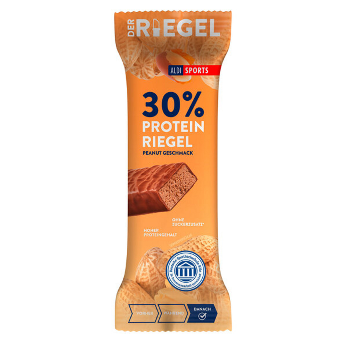 Bild 1 von 30 % Protein-Riegel Peanut, 6er Set (6 x 45 g = 270 g)
