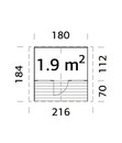 Bild 3 von Palmako Spielhaus Felix, ca. B216/H169/T184 cm