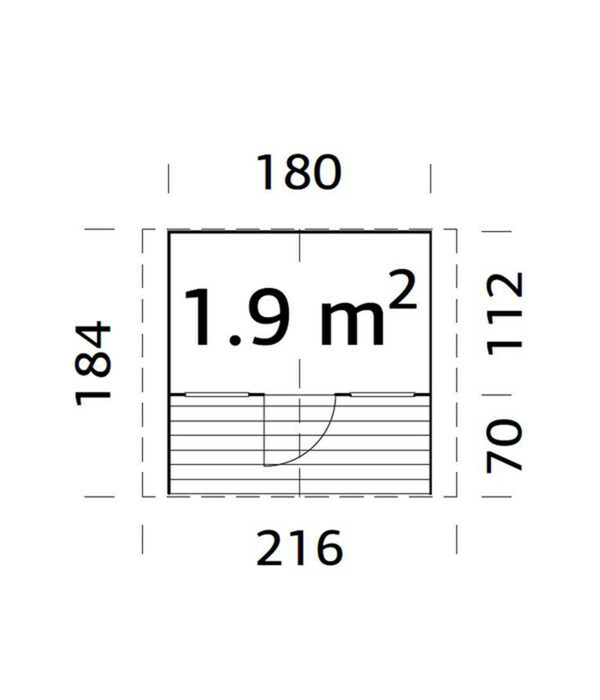 Bild 3 von Palmako Spielhaus Felix, ca. B216/H169/T184 cm