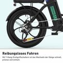 Bild 2 von HITWAY E-Bike 20" Fat Tire klapprad,250W/36V/11,2Ah Max.Reichweite bis zu 35-90km