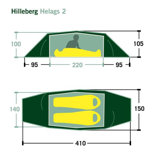 Bild 2 von Hilleberg
              
                 HELAGS 2 - Tunnelzelt