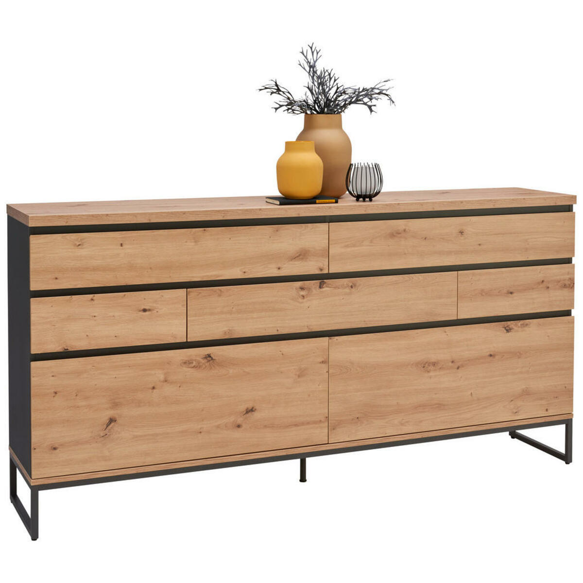 Bild 1 von Voleo SIDEBOARD Anthrazit, Eiche Artisan