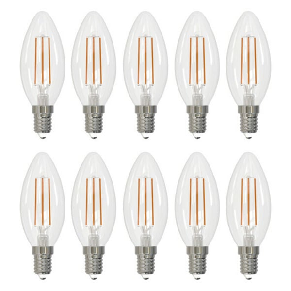 Bild 1 von LED-Retro-Leuchtmittel Kerze E14 4,9 W 470 lm, 10er-Set – Energieeffizienzklasse F