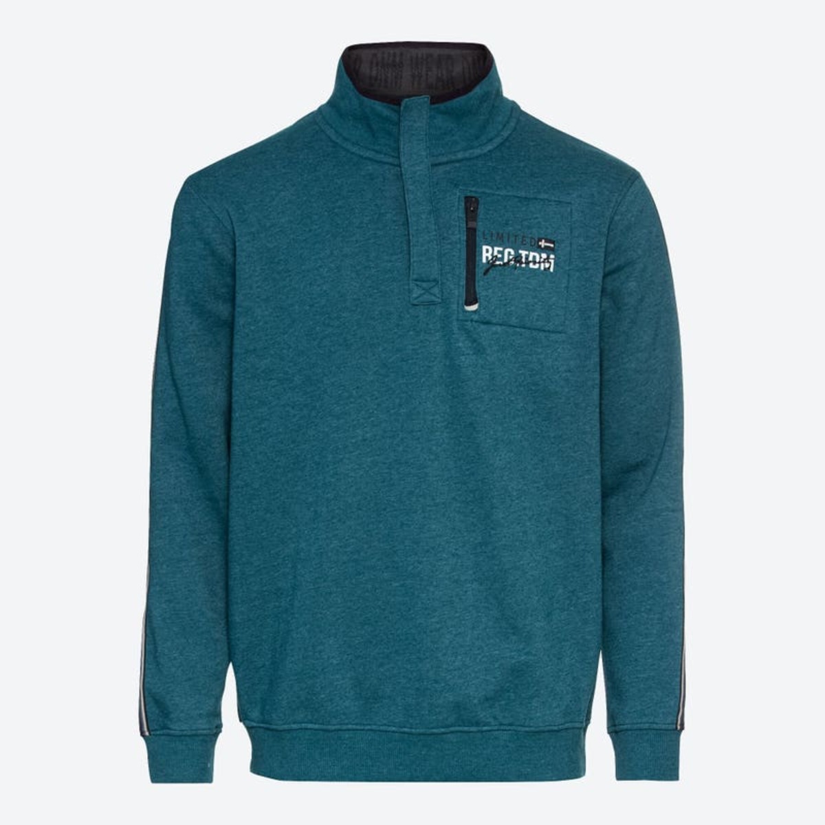 Bild 1 von Herren-Sweatshirt mit Reißverschluss-Brusttasche