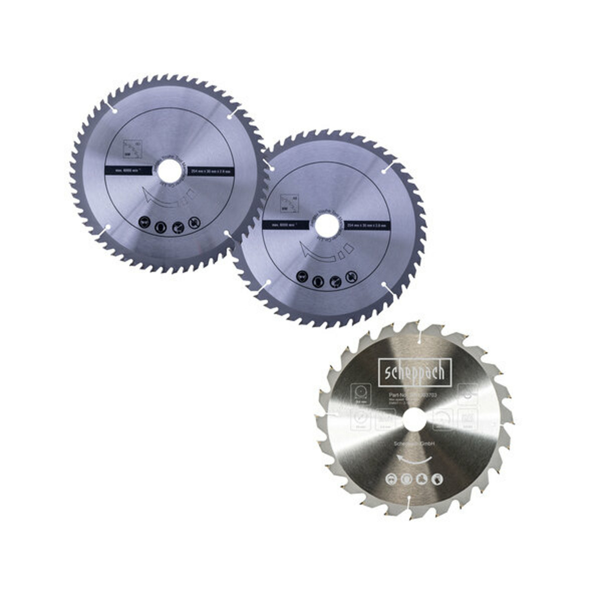 Bild 1 von Kreissägeblatt 3er Set Ø 254 mm
