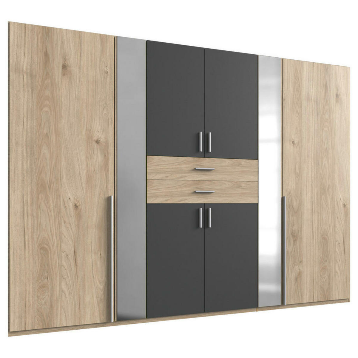 Bild 1 von Carryhome KLEIDERSCHRANK Graphit, Eiche, Hickory