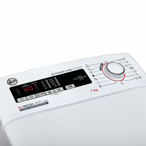 Bild 2 von Hoover Waschmaschine Toplader H3TM 27TACET/1-S, 7 kg, 1200 U/min, Symbolblende, Mengenautomatik, 17 Programme