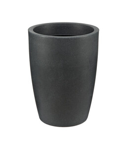 Kunststoff-Vase Verona, rund, schwarz-granit