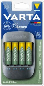 VARTA Eco Charger Batterie-Ladegerät (700 mA, 1-tlg)