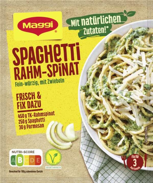 Bild 1 von Maggi Fix für Spaghetti Rahm-Spinat