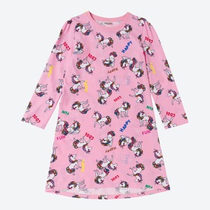 Mädchen-Nachthemd mit Einhorn-Muster