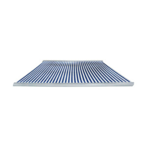 LED-Vollkassettenmarkise Elos V2 inkl. Windsensor marineblau-weiß, 350 x 250 cm