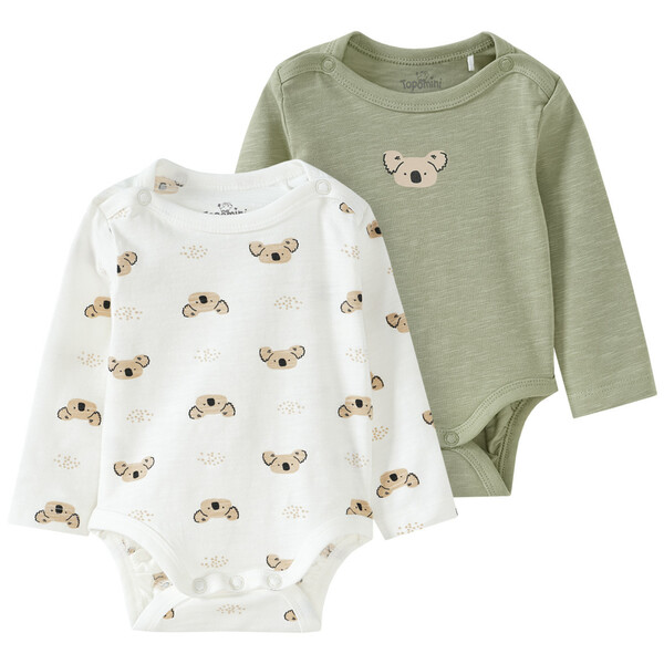 Bild 1 von 2 Baby Langarmbodys mit Koala-Print