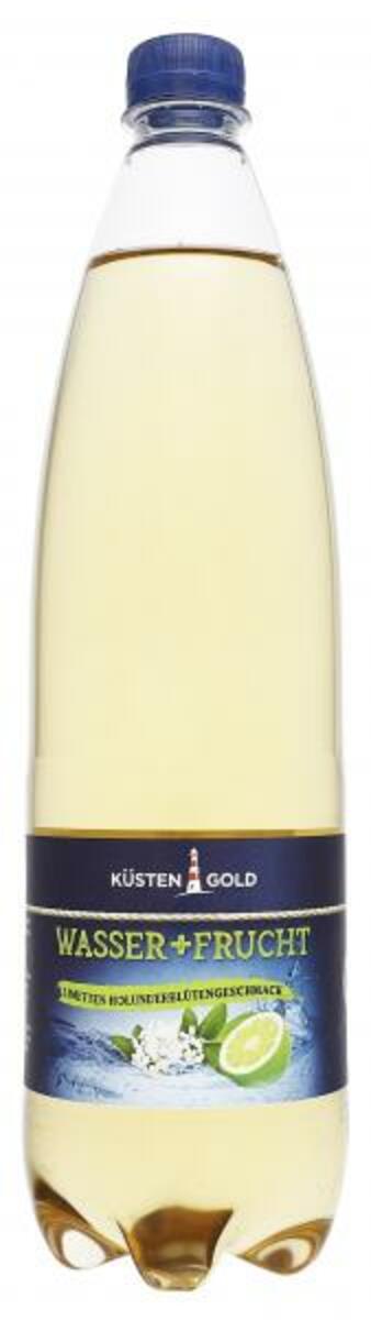Bild 1 von Küstengold Wasser + Frucht Limetten-Holunderblüten Geschmack (Einweg)
