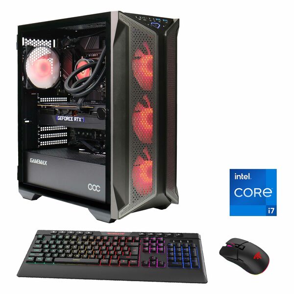 Bild 1 von GAMEMAX Brufen C1 7010 Gaming-PC (Intel® Core i7 13700F, RTX 4080, 16 GB RAM, 1000 GB SSD, Wasserkühlung, PCIe SSD Gen4, Windows 11)
