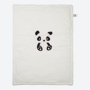 Baby-Decke mit Panda-Applikation, ca. 100x70cm