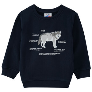 Kinder Sweatshirt mit Wolf-Motiv