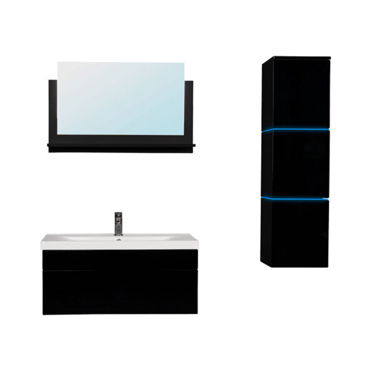 Bild 1 von Badmöbel Wangerooge - L Schwarz