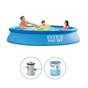 Intex - Easy Set - Pool mit Filterpumpe - 305x61 cm - Rund - Aufblasbarer Pool