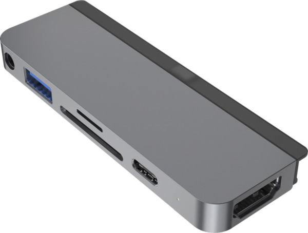Bild 1 von Hyper 6-in-1 USB-C-Hub Space Grau für Apple iPad Pro (2018/2020) und Air (2020)
