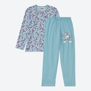 Mädchen-Schlafanzug mit Einhorn-Muster, 2-teilig